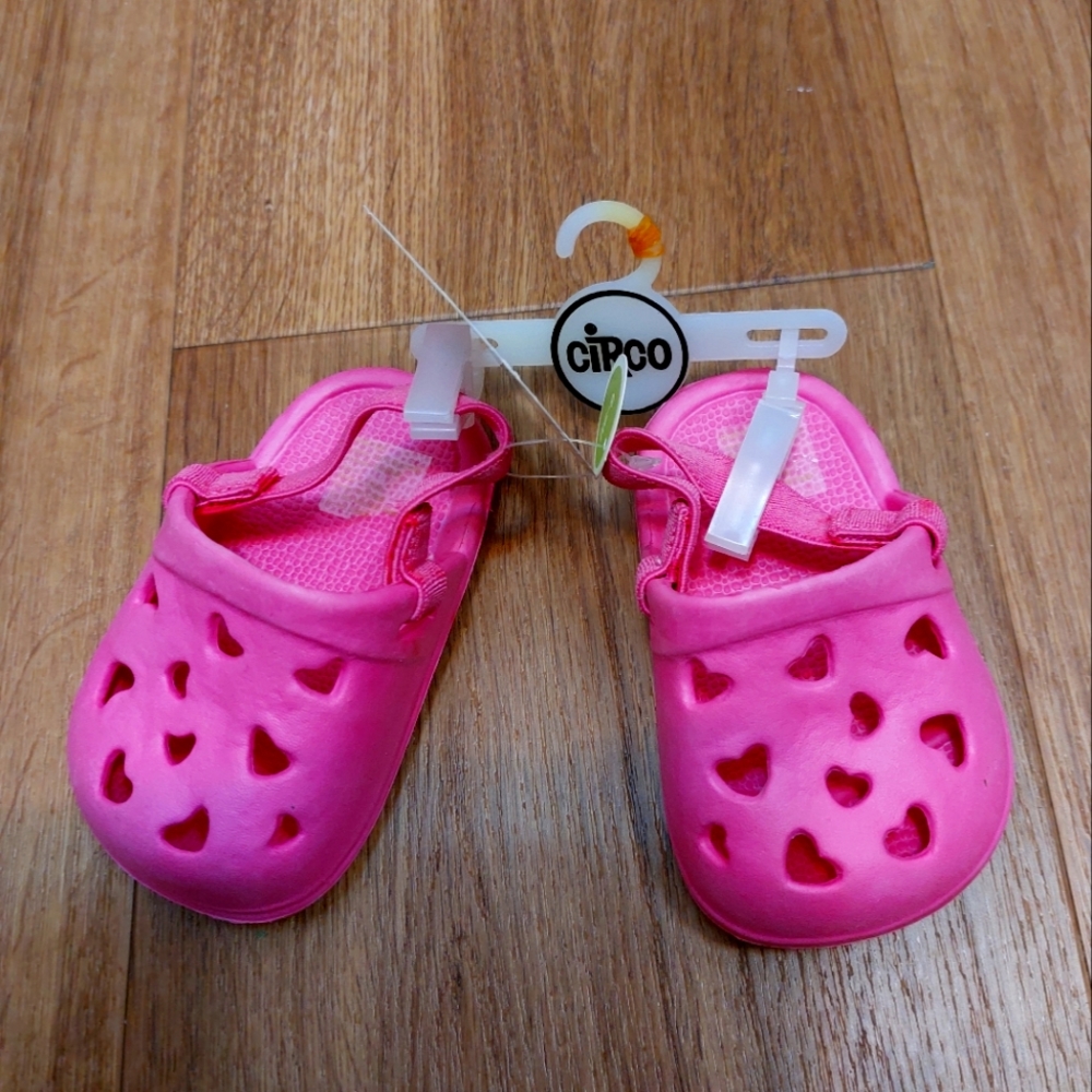 NEW Circo Clogs Crocs 6-9 m pink baby girl shoes